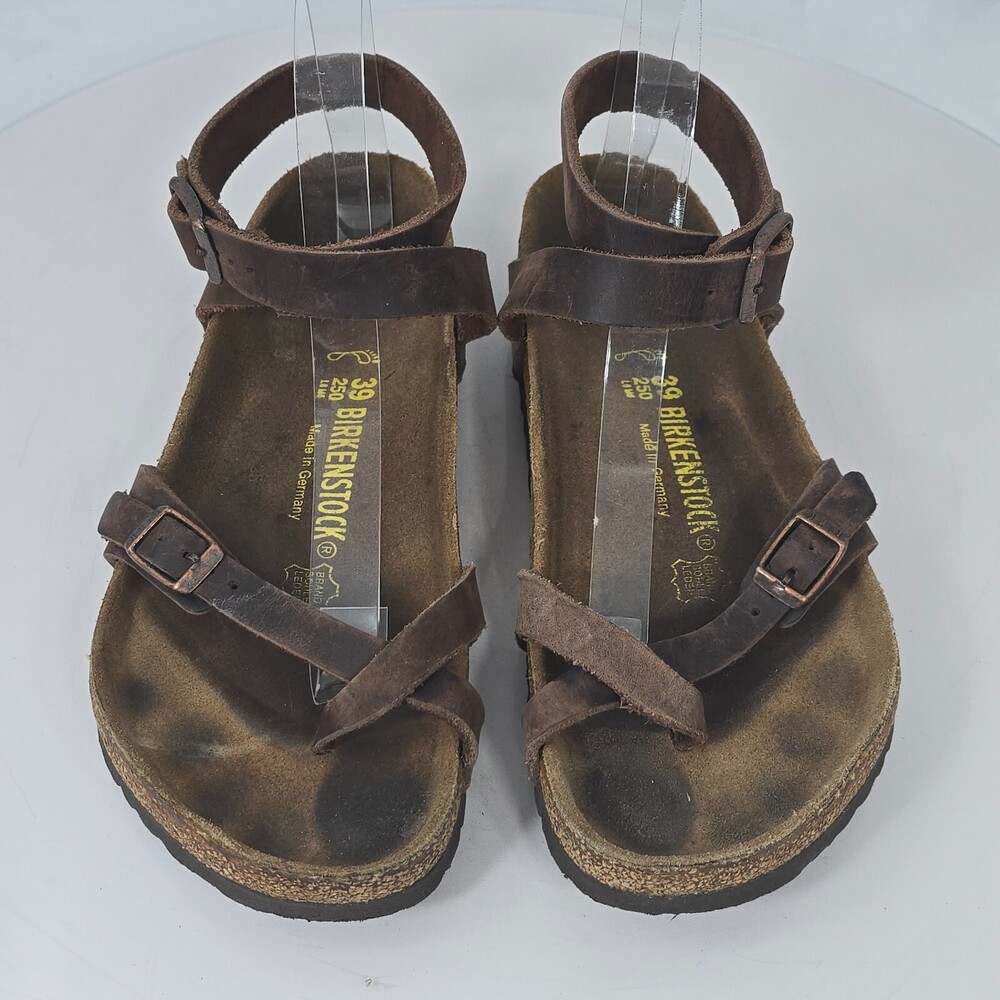 Birkenstock Yara Women's Habana Ankle Strap Sandals Brown Size 39 US 8